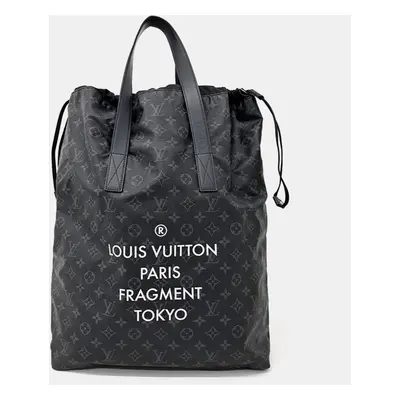 Louis Vuitton x Fragment Black Monogram Eclipse Canvas Clutch