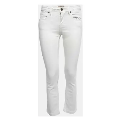 Burberry Brit White Denim Alperton Cropped Jeans Waist 27"