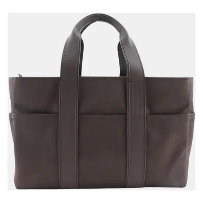 Hermes Brown Canvas Acapulco handbag bag