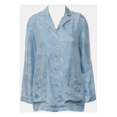 Christian Dior Printed Long Sleeve Silk Shirt