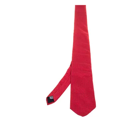 Boss By Hugo Boss Red Patterned Silk Tie