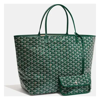 Goyard Green Goyardine Coated Canvas and Leather Saint Louis GM Tote