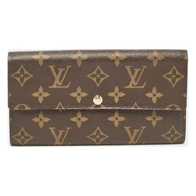 Louis Vuitton Brown Monogram Canvas Sarah Wallet