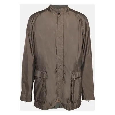 Giorgio Armani Brown Silk Blend Jacket