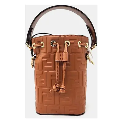 Fendi Brown Mon Tresor Mini Bucket Bag