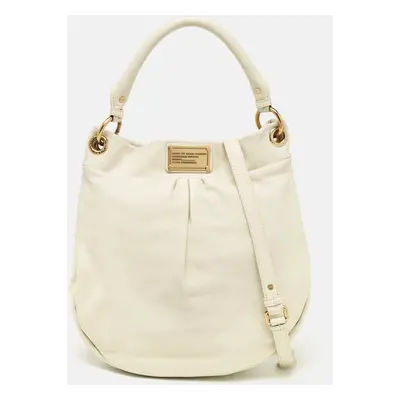 Marc by Marc Jacobs Off White Leather Classic Q Hillier Hobo