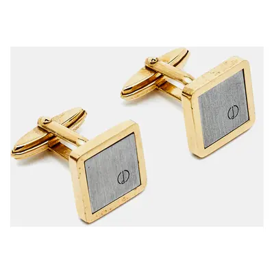 Dunhill Gold & Silver Tone Square Toggle Cufflinks