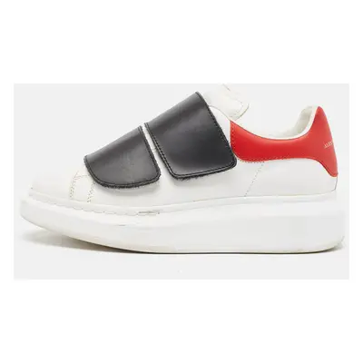 Alexander McQueen Tricolor Leather Oversized Velcro Strap Sneakers Size