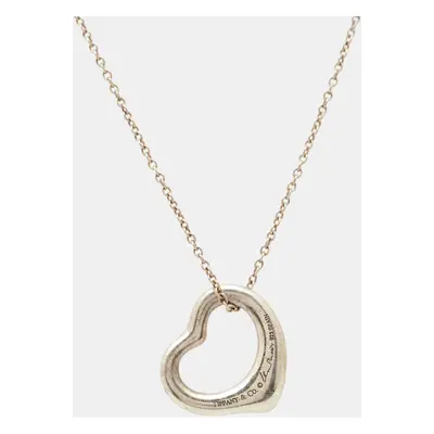 Tiffany & Co. Elsa Peretti Open Heart Sterling Silver Necklace