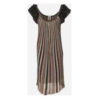 M Missoni Multicolor Striped Lurex Knit Dress