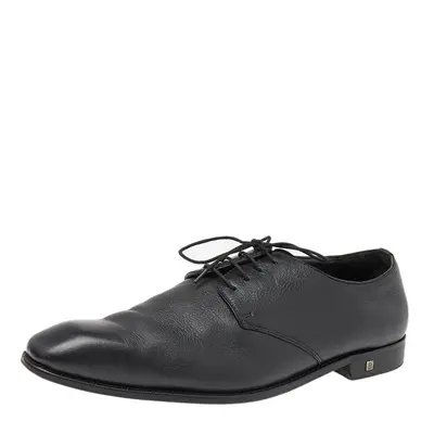 Balmain Black Leather Lace Up Derby Size