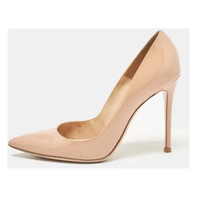 Gianvito Rossi Beige Patent Leather Gianvito Pumps Size