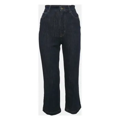 Dolce & Gabbana Dark Blue Denim Wide Leg Jeans