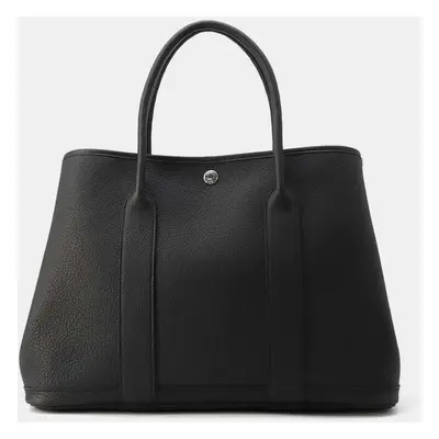 Hermes Garden Party Black Negonda Leather Size PM