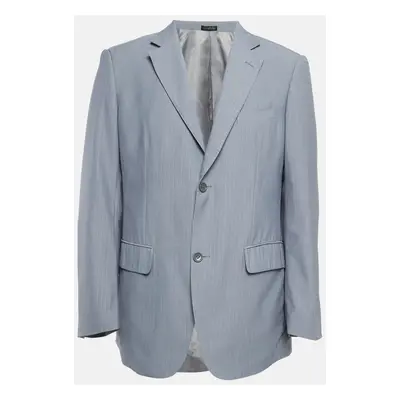 Ermenegildo Zegna Striped Wool Single Breasted Blazer