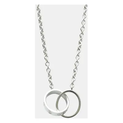 Cartier 18K White Gold Love Pendant Necklace