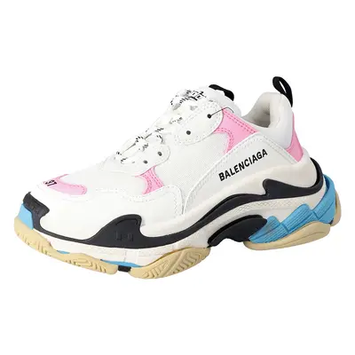 Balenciaga Multicolor Leather and Mesh Triple Sneakers Size EU