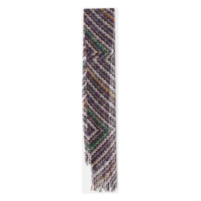 Missoni Multicolor Zig Zag Pattern Lurex Knit Stole