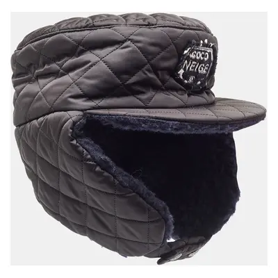 Chanel Black Quilted Coco Neige Trapper Hat