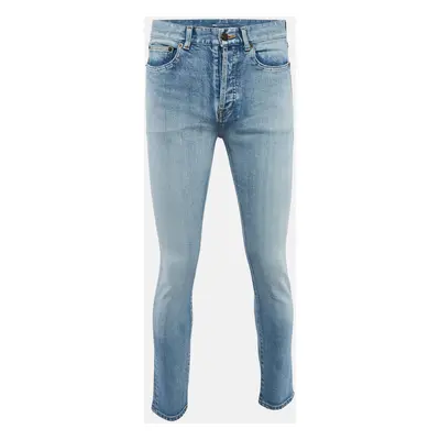 Saint Laurent Blue Denim Ripped Jeans Waist 29"