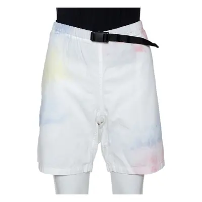 John Elliott Multicolor Ink Bloom Tie Dye Cotton Mountain Shorts