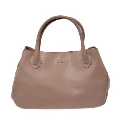 Furla Beige Leather Giselle Tote