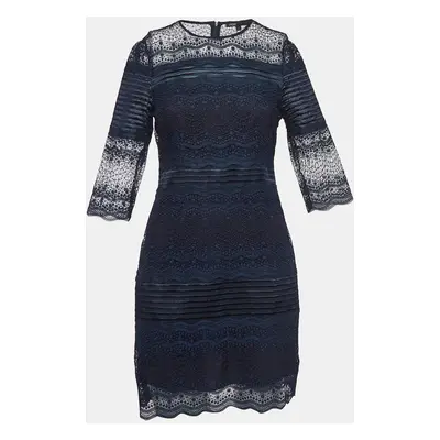 Maje Navy Lace Mini Dress