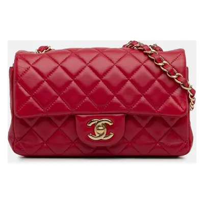 Chanel Mini Classic Lambskin Rectangular Single Flap Bag