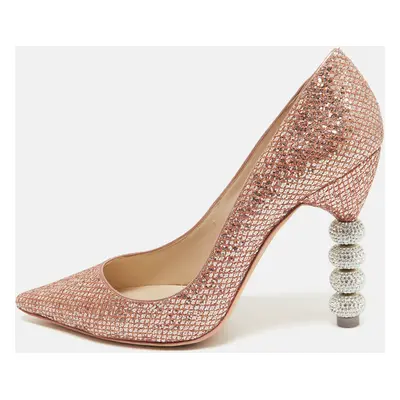 Sophia Webster Metallic Glitter Coco Crystal Pumps Size