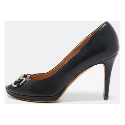 Gucci Black Leather Hollywood Pumps Size