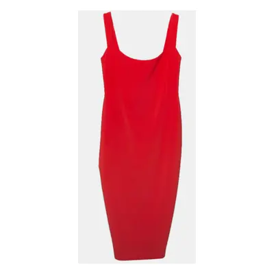 Nookie Cherry Red Stretch Crepe Sleeveless Sheath Dress