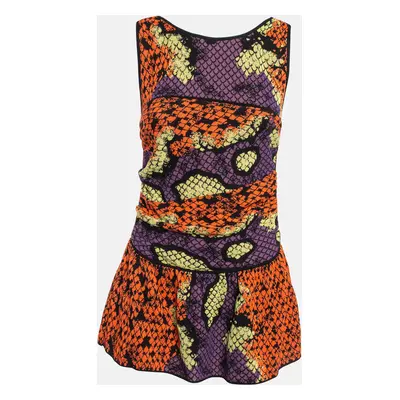 M Missoni Multicolor Patterned Knit Sleeveless Tunic