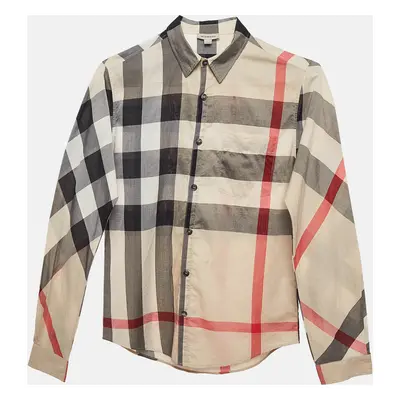 Burberry Multicolor Plaid Button Front Shirt Yrs