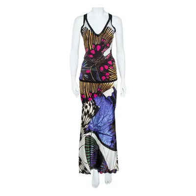 Roberto Cavalli Multicolor Silk Skirt and Top Set