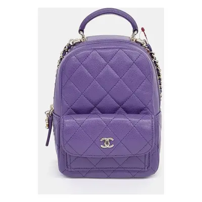 Chanel Caviar Top Handle Mini Backpack