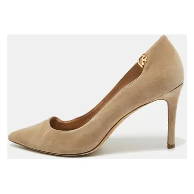 Tory Burch Beige Suede Elizabeth Pumps Size 39.5