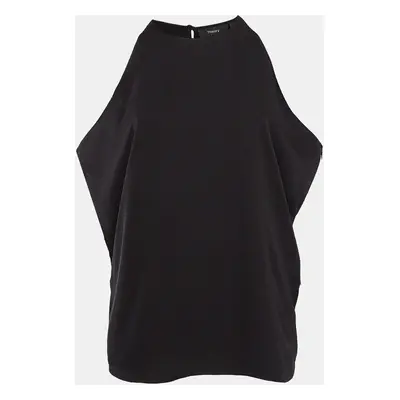 Theory Black Silk Sleeveless Top