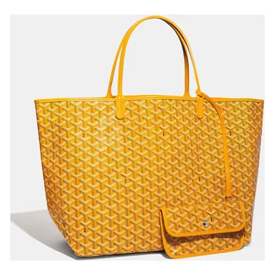 Goyard Yellow Goyardine Coated Canvas and Leather Saint Louis GM Tote