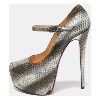 Christian Louboutin Two Tone Python Lady Daf Pumps Size 39.5