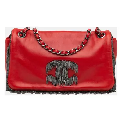 Chanel Small Lambskin Rock and Cabaret Fringe Chain CC Flap