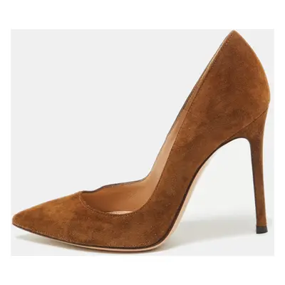 Gianvito Rossi Brown Suede Gianvito Pumps Size