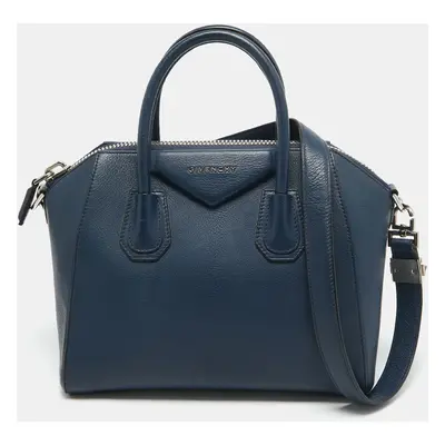 Givenchy Blue Leather Small Antigona Satchel