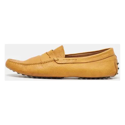 Tod's Yellow Leather Penny Loafers Size 45.5