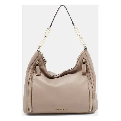 Michael Kors Beige Leather Matilda Shoulder Bag