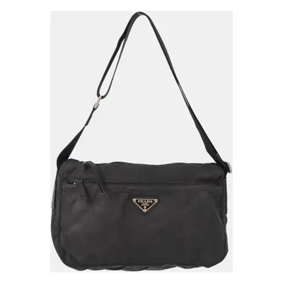 Prada Black Nylon Shoulder Bag