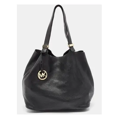 Michael Kors Black Soft Leather Colgate Tote