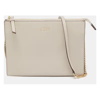 DKNY Beige Leather Crossbody Bag