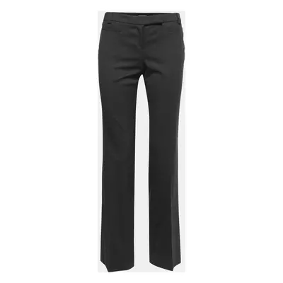 Emporio Armani Charcoal Grey Wool Tailored Trousers