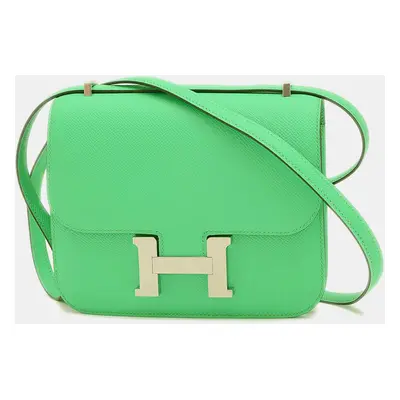 Hermes Vert Comic Epson Constance Miroir Shoulder Bag