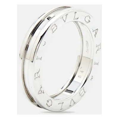 Bvlgari B.Zero1 18k White Gold 1-Band Ring Size